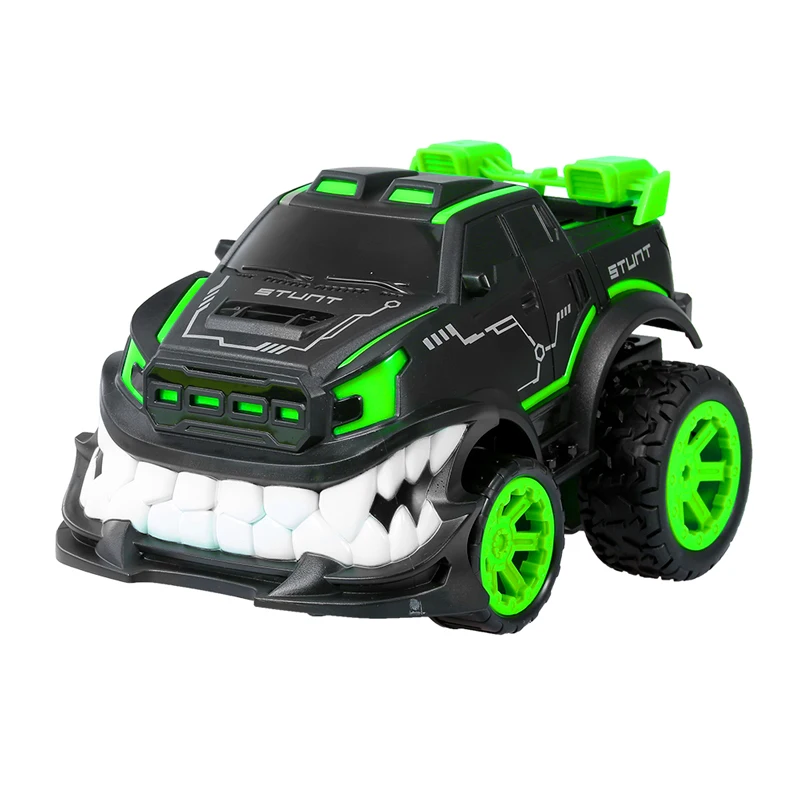 RC автомобиль трюк автомобиль 360 вращается и переворачивается гоночный автомобиль дистанционного управления для детей подарок на день рождения светильник на радиоуправлении светодиодные машины для детей - Цвет: GREEN