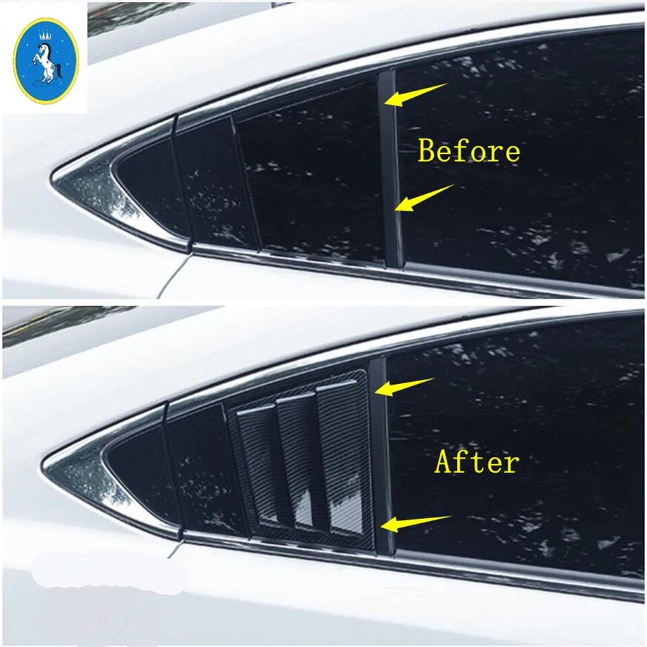 

Yimaautotrims Auto Accessory Rear Tail Window Pillar C Louvers Scoop Vent Panel Cover Trim Fit For Mazda 6 Sedan 2019 2020
