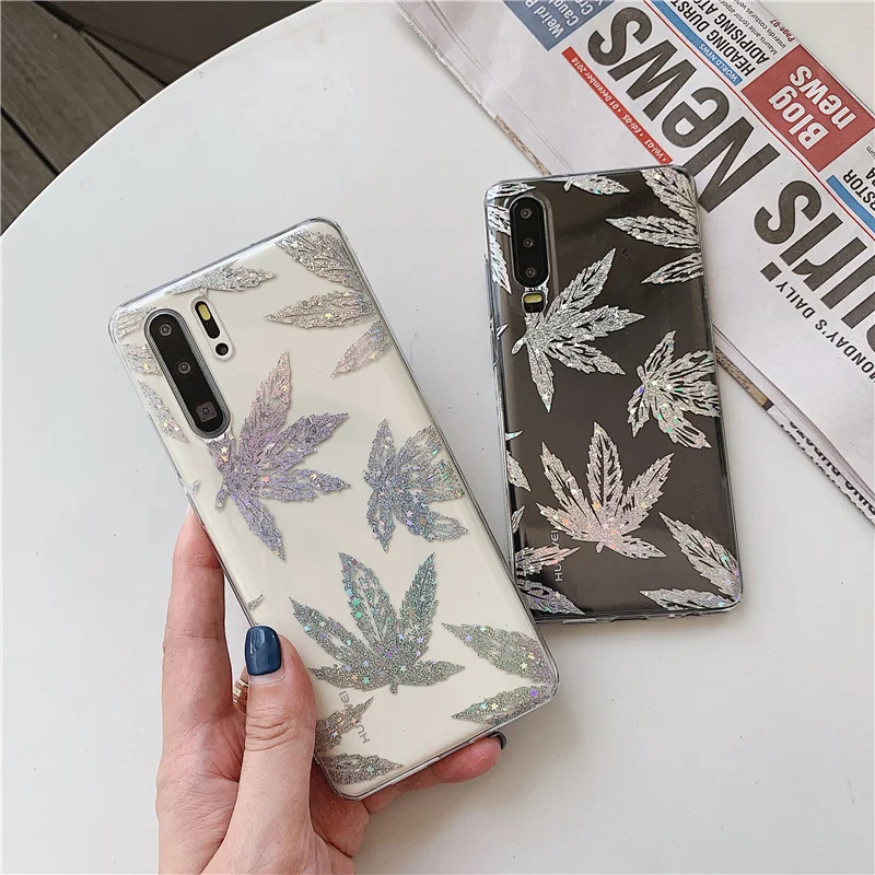 Esinc лист ананаса чехол для huawei mate 20 Pro P20 P30 Lite задняя крышка на Nova 5 4 4e 3 3e 3i покрытие из розового золота
