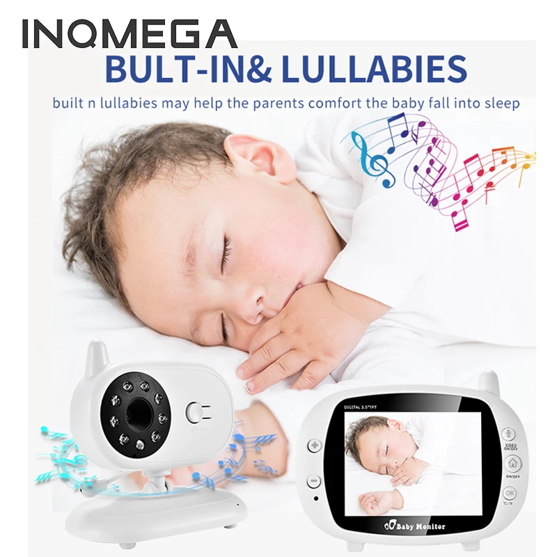 

SHIWOJIA 3.5 inch Video Wireless Baby Monitor Security Camera IR Night Vision Voice Call Babyphone With Temperature Monitoring