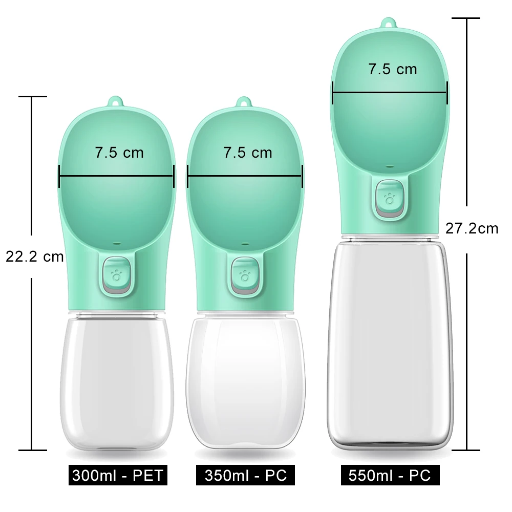 Portable Pet Dog Water Bottle Small Large Dogs Travel Puppy Cat Drinking Bowl Outdoor Pet Water Dispenser Feeder