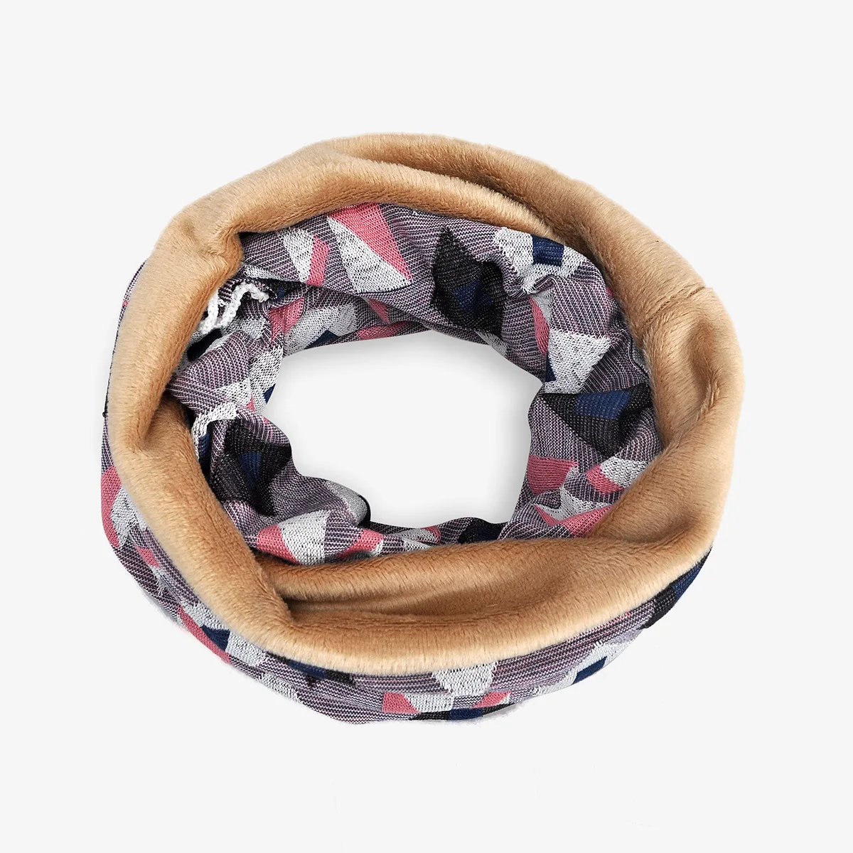 Высококачественные жаккардовые шапочки Skullies с геометрическим узором, модная теплая шапка с отверстием для хвоста, шейный платок двойного назначения для мужчин и женщин, лыжная маска