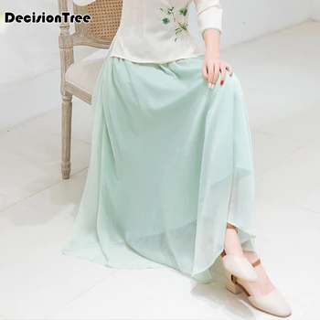 

2020 photo studio fairy maiden beautiful stage dance costume movie tv drama hanfu chinese dress girl section chiffon skirt