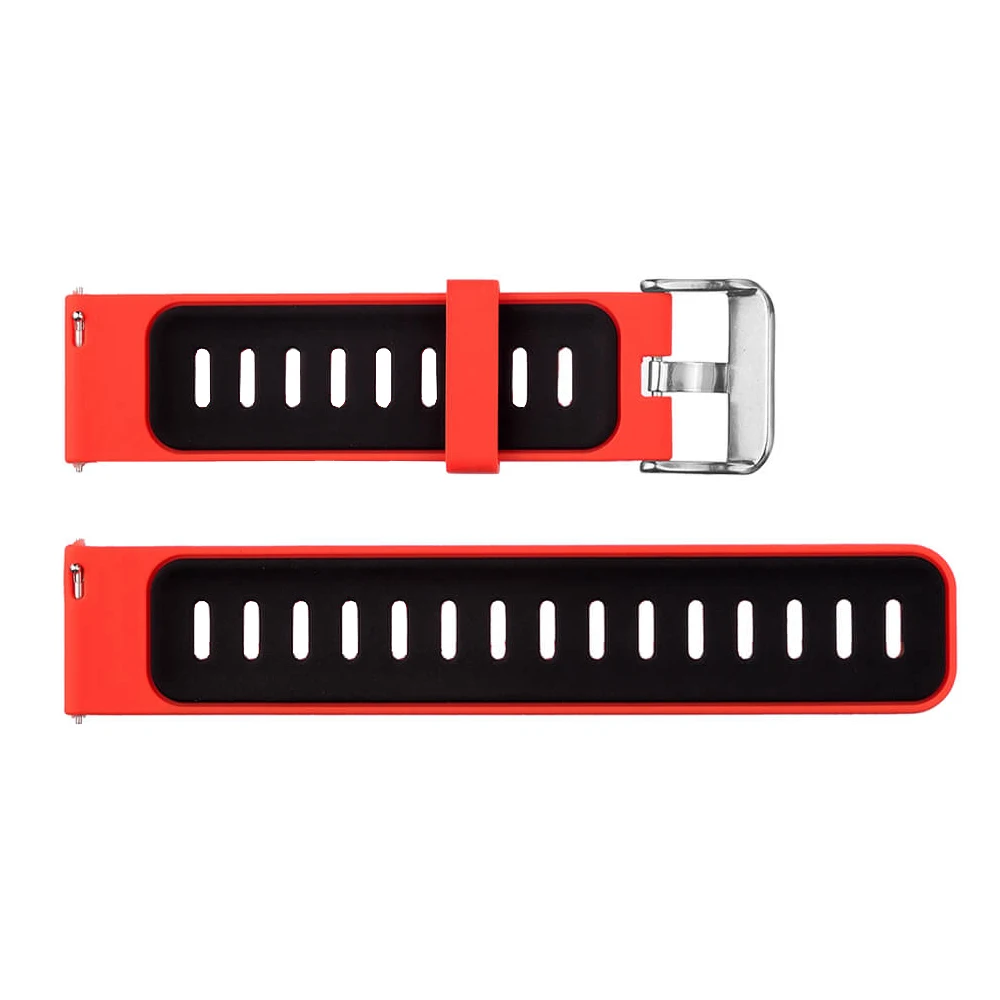 Soft Silicone Strap For Amazfit GTR 47MM Bracelet For huami amazfit stratos 2 pace Smart Watch Band Dual Color wrist strap 22mm