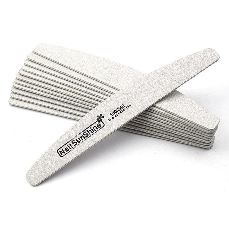 10pcs/15pcs Professional Nail Files - 100/180 Grit