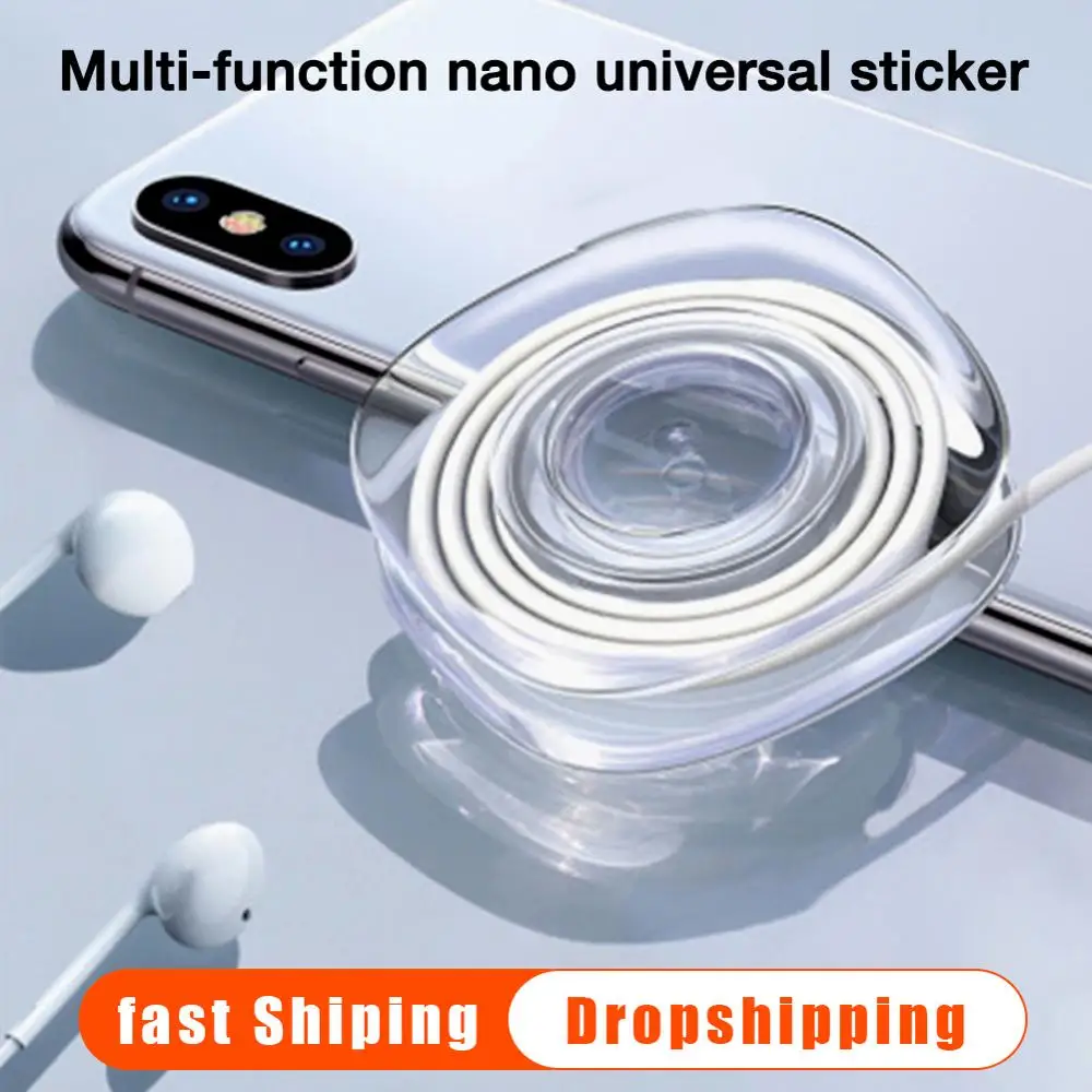 

Universal Magic Stickers Bracket Multi-Function Nano Sticker No Trace Magic Stickers For Kitchen Car Pad Mobile Phone Easy Paste