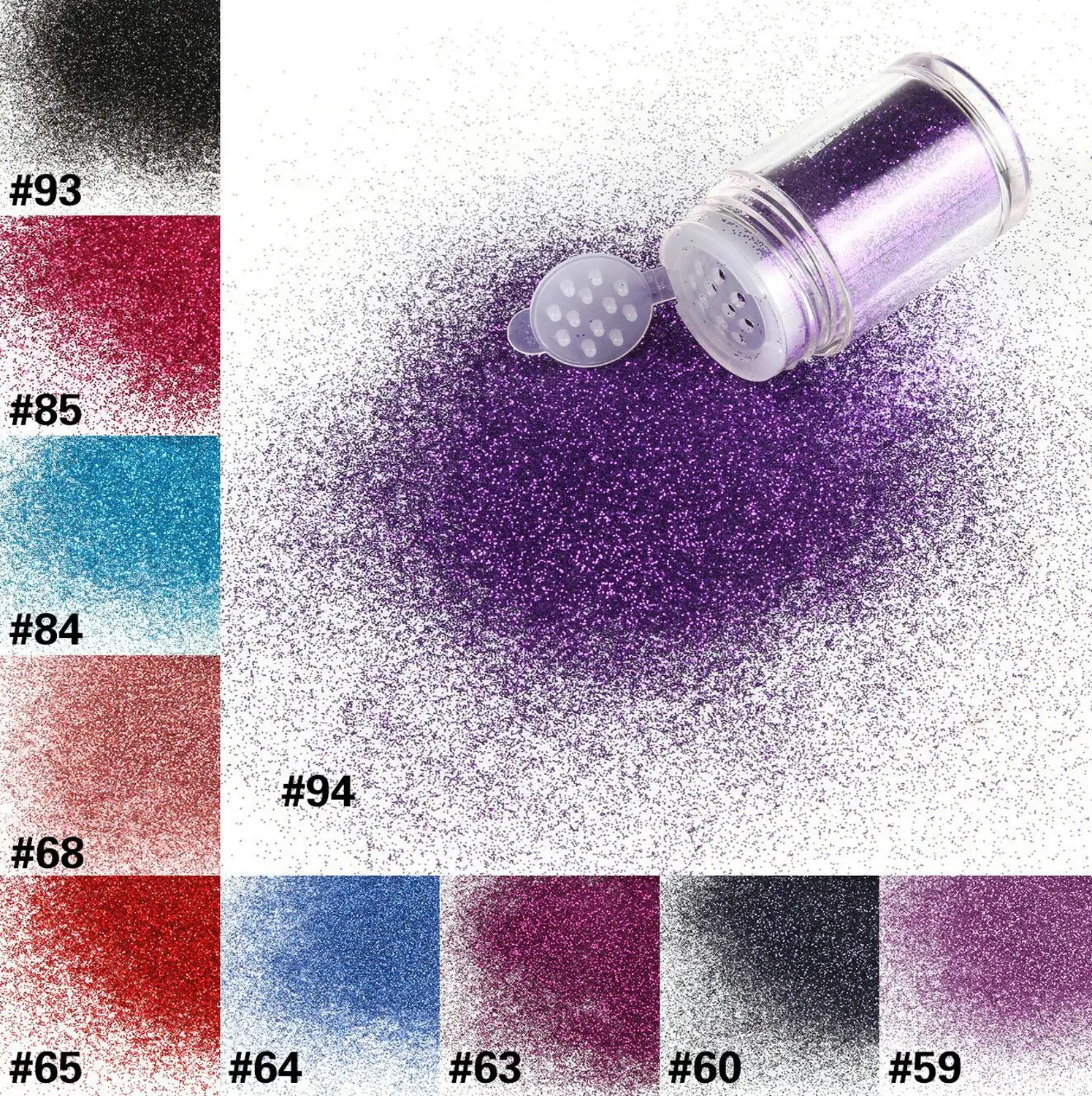 Anmas Rucci Eye блестки пудра для век макияж пыль дизайн ногтей боди арт Сделай Сам