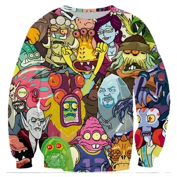 

Rick and Morty Funny Sweatshirts 3D Print Harajuku Men Pullover Hoodies Long Sleeve Crewneck Streetwear Hoody Clothing 5XL