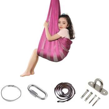 

Indoor Outdoor Easy Install Mesh Cloth Autism Aspergers Fun Ultra Soft Garden Therapy Swing Sensory Integration Kids Hammock