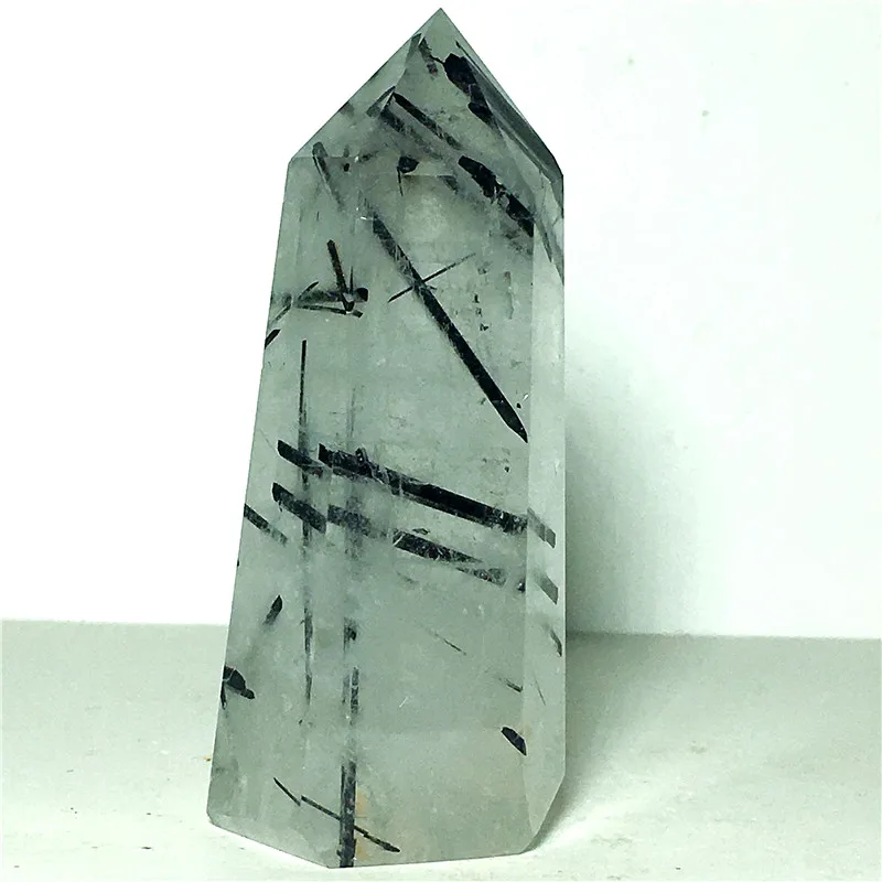 

Wand NATURAL Black tourmaline quartz CRYSTAL POINT HEALING tower