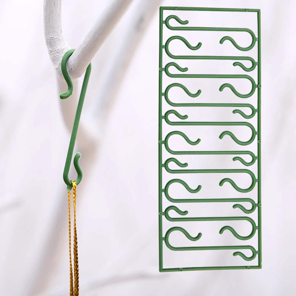 

10/50/100pcs Christmas Ornaments Hooks Christmas Tree Decoration Pendants Santa Claus Dolls Hanging Hooks for Home Xmas Decor