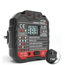 Электрический детектор, мини полярность, ЖК-дисплей, электрическая цепь неисправностей, портативный искатель напряжения, цифровые настенные инструменты, розетка, тестер