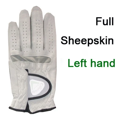 CLW мужские мягкие дышащие перчатки для гольфа из овчины, мужские эластичные нескользящие перчатки для гольфа - Цвет: Светло-серый