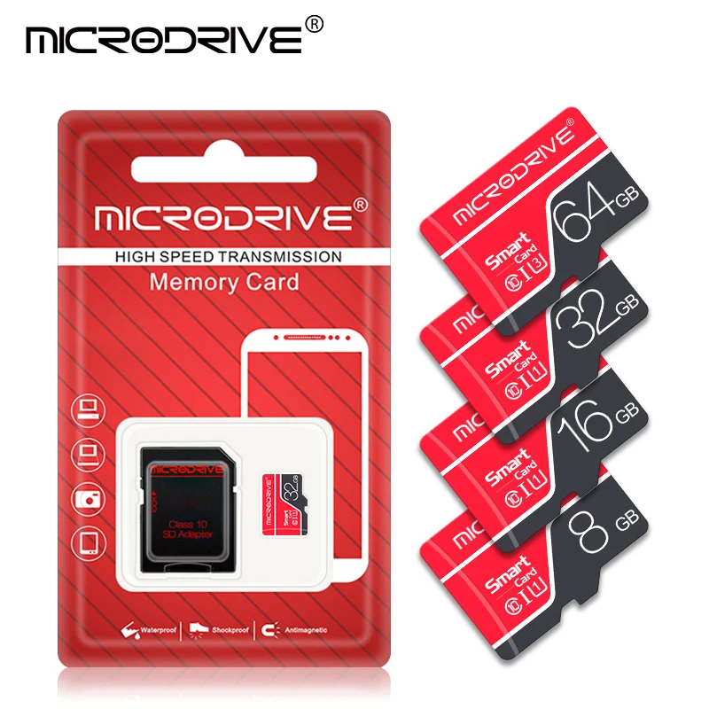 Micro SD TF карта 4 ГБ 8 ГБ 16 ГБ 32 ГБ 64 ГБ 128 Гб класс 10 Флэш-память Microsd карта 8 16 32 64 128 ГБ для смартфона адаптер