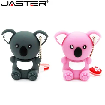 

JASTER Lovely mini Koala USB Flash Drive cute animal Gift cartoon USB 2.0 4gb/8gb/16gb/32gb/64gb Real capacity USB memory stick