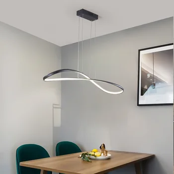 

Gleam Modern led pendant lights for dining room kitchen Room Home Deco Pendant Lamp 90-260V Matte Black/White Finished WF1029