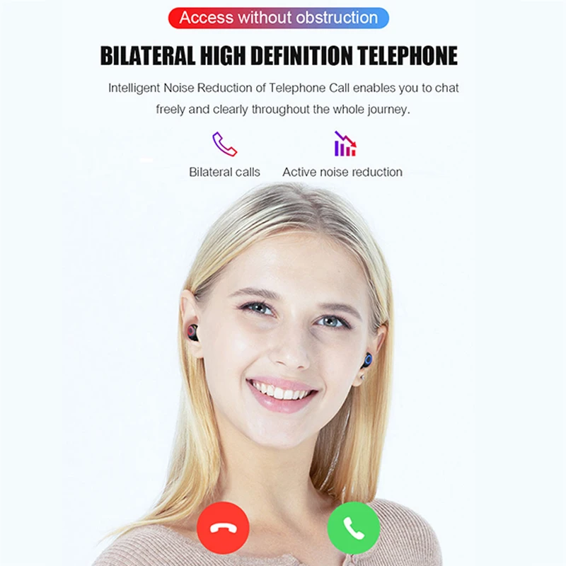 TWS наушники высокого класса Bluetooth 5,0 Светодиодный дисплей питания Беспроводная bluetooth-гарнитура Сенсорное управление для iPhone samsung Xiaomi