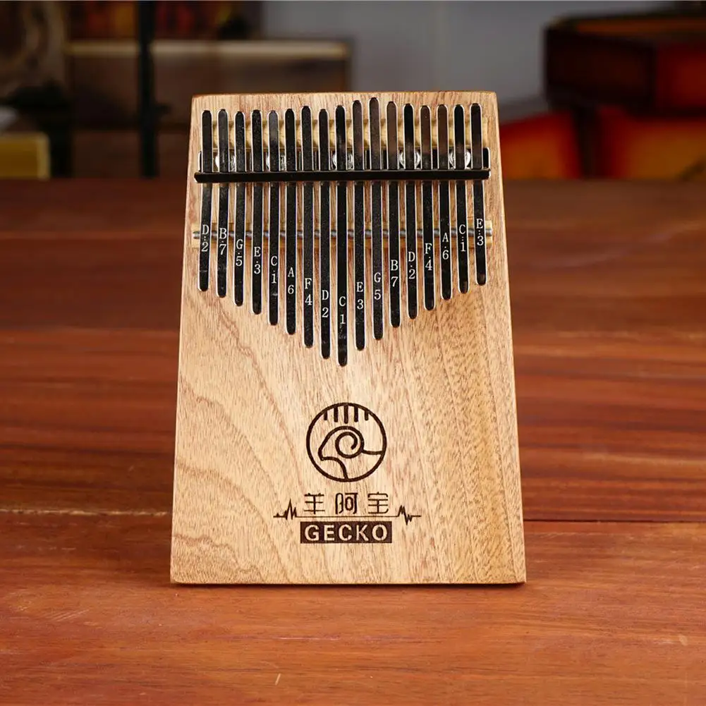 Yfashion 17 клавиш Kalimba большой палец фортепиано из красного дерева Mbira музыкальный