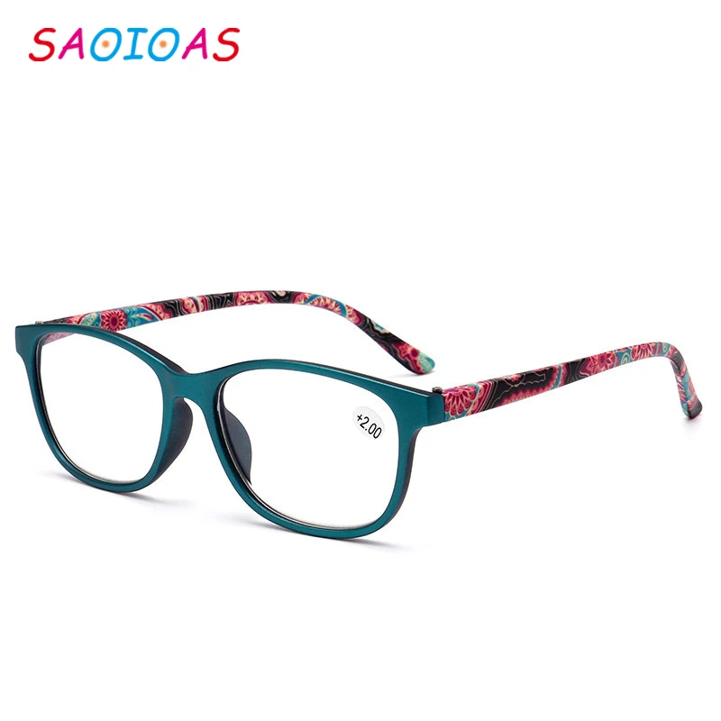 SAOIOAS High Quality Fashion Color Reading Glasses Women's Ultra-light Anti-fatigue Luxury Magnifying Glass 1.0 2.0 3.0 | Аксессуары