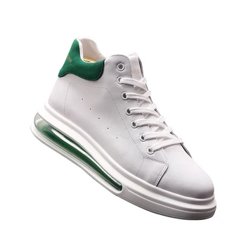 

2020 Shoes Men' Versatile Platform Muffin Hidden Wedge Sports Footwear Men's High-top Board Shoe board shoes leather white shoes