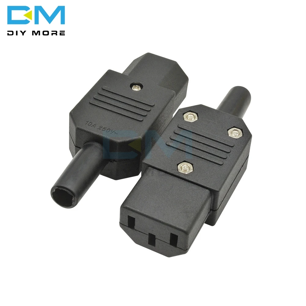 

5PCS lot AC-013A AC 250V 10A Female Power Iron Core Adapter 3 Terminals IEC320 C13 AC Power Connector 3 PIN