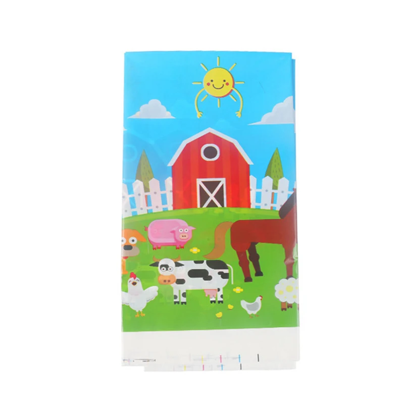 

Farm Animals Tablecloth Kids Birthday Party Supplies Party Decoration Farm Animals Table Cloth Baby Shower Disposable Tablecloth