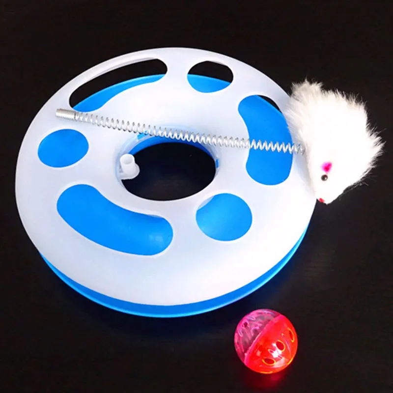 Интерактивная игрушка для кошек Pet Play Disc креативный щенок пластиковый оранжевый