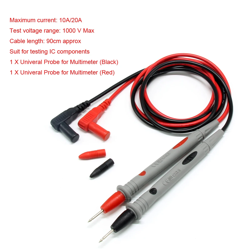 20A Test Leads - Cables for Multimeter - ANENG - VICTOR 1003  Workshop,  DIY, Tools \ Measuring Instruments \ Test Leads & Grippers