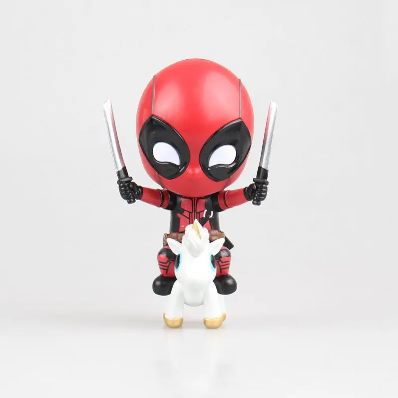 

Wolf Anime Deadpool Riding Double Knife Deadpool G-Cute Rotating Small Base Boxed Garage Kit