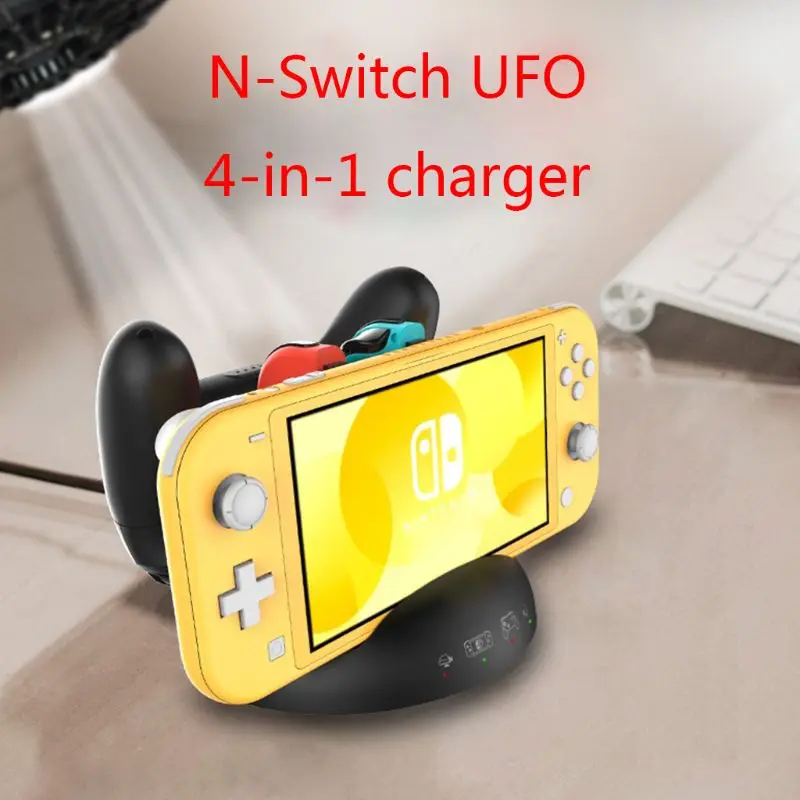 4 в 1 зарядная док-станция зарядное устройство для N-Switch/Switch Lite Host для Pro/JoyCon ручка