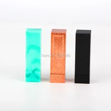 12,1 мм зеленый/черный пластиковый бальзам для губной помады, многоразовый флакон, инструменты для макияжа, пустой косметический контейнер, блеск для губ, губные румяна, тюбики