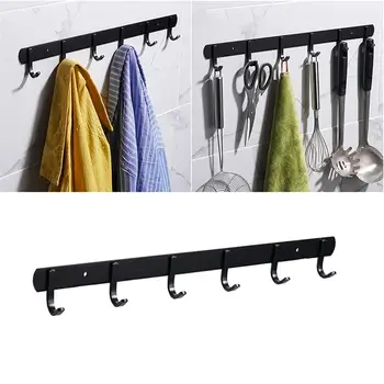 

Stainless Steel Door Back Hooks Hanger Punch Free Clothes Key Hat Hook Over the Door Hanging Hanger Wall Hooks for Home