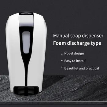 

500ml Wall-Mounted Foam Machine Manual Hand Sterilizer Press-Type Soap Dispenser Alcohol Sprayer For Hotel Kitchen