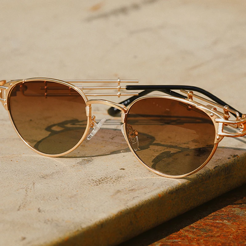 Vintage polarized steampunk sunglasses-Men/Women Fashion Glasses 