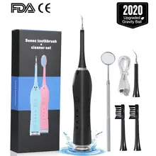 Elektrische Tragbare Sonic Dental Scaler Zahn Zahnstein Entferner Zahn Flecken Zahnstein Werkzeug Zahnarzt Bleichen Zähne Gesundheit Hygiene weiß