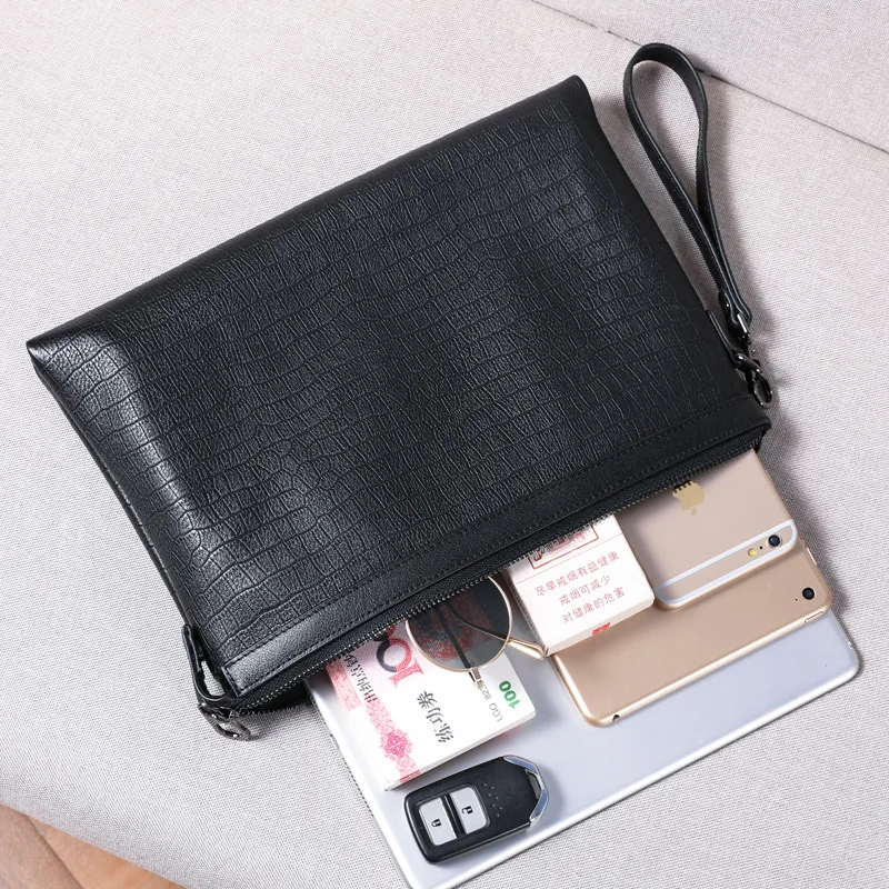 

Genuine Leather MEN'S Handbag Business Fashion Large Capacity Clutch Bag Men's 2019 New Style Soft Leather Leather Handbag