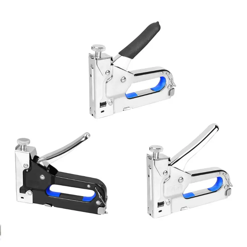 

3 in 1 Nail Staple Gun Set 3 Ways Stapler Tacker with 3 Boxes Nails Home Office