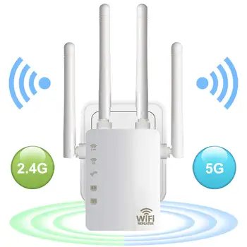 

5G Wifi RepeaterWiFi Amplifier Pro Router 300M Network Expander Repeater Power Extender Roteador 2 Antenna for Mi Router Wi-Fi