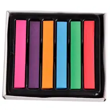 6 цветов, короткие цветные ручки для волос, растительная формула, мягкая и не раздражающая одноразовая ручка для окрашивания волос, maquiagem