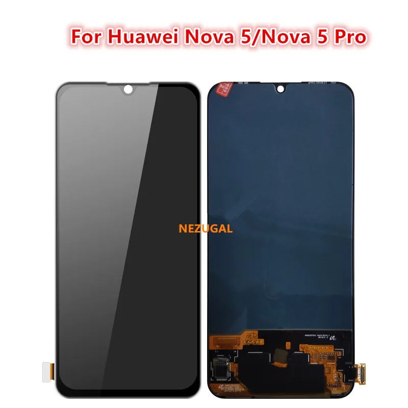 

Original Display For Huawei nova 5 5pro SEA-AL00 TL00 LCD screen assembly touch glass With repair parts SEA-AL10 LCD Display