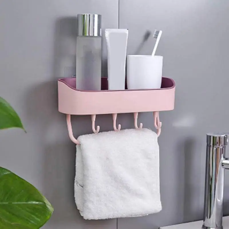 Bathroom Wall Hanging Shower Shelf Shampoo Holder Bathroom Corner Storage Shelf