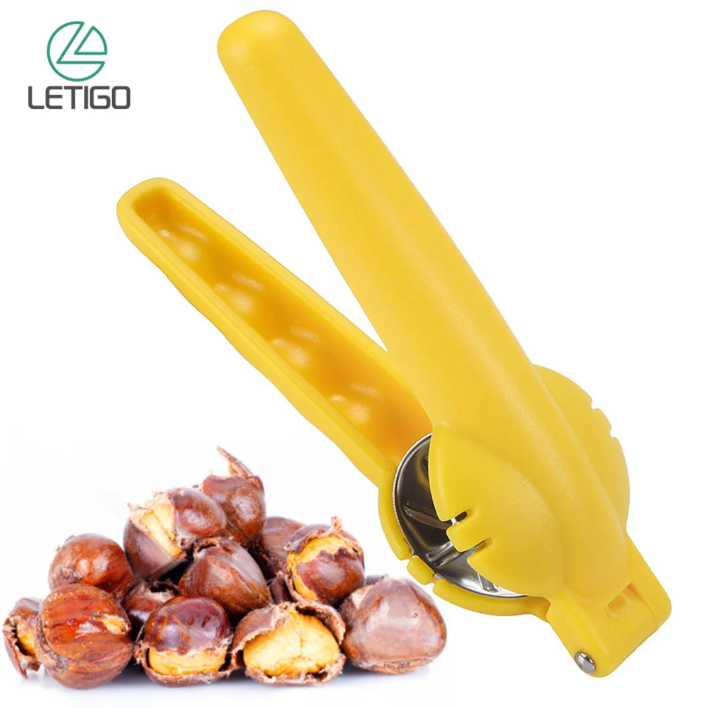 

Stainless Steel Nut Opener 2 in 1 Quick Chestnut Clip Walnut Pliers Metal NutCracker Sheller chestnut Cutter Kitchen Tools