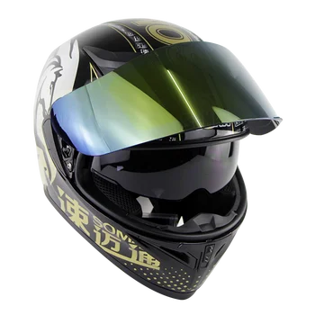 

Full Face ECE Double Lens Highway Riding Motorcycle Helmet casco capacete moto Motorbike For Soman SM960+Multi Visor