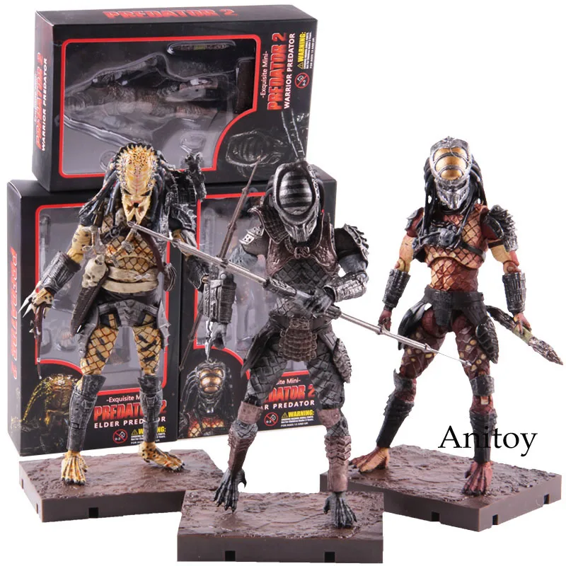 Hiya игрушки изысканный мини Хищник 2 фигурки воин кабан старец Хищник игрушки ПВХ фигурка Коллекционная модель игрушки