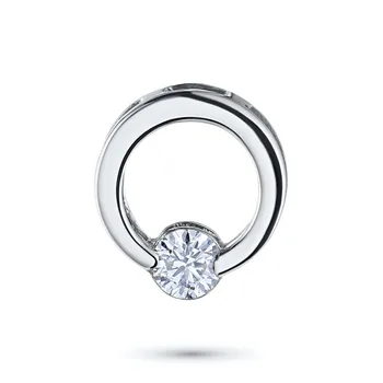 

Pendant in white gold with a diamond