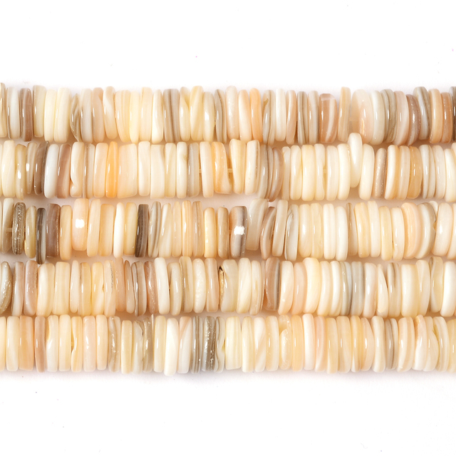 Shell Beads Smooth Loose Spacer Bead for Jewelry Making DIY Charm Bracelet Earrings Handmade Craft Accessories 6/8mm