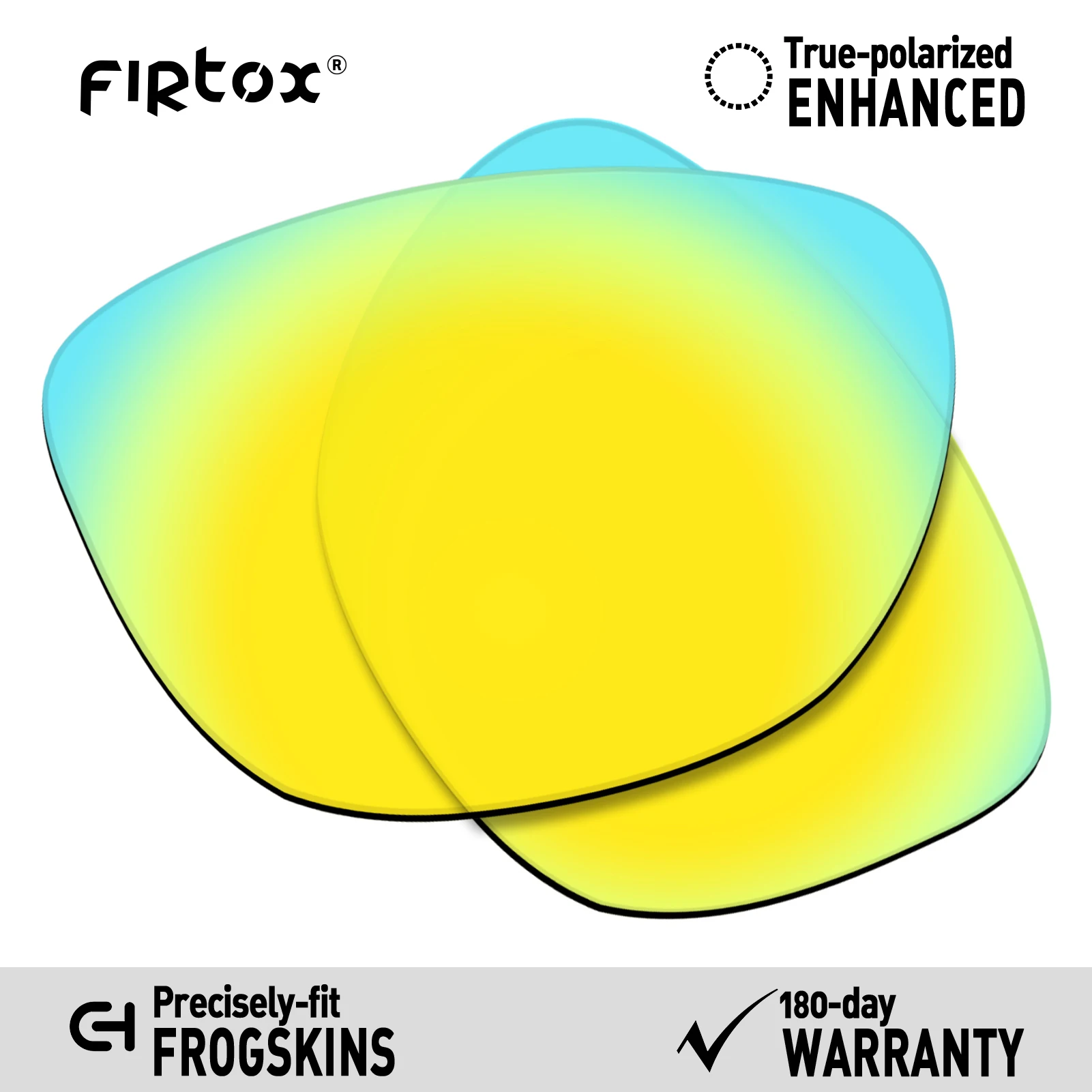 Firtox настоящие поляризованные Сменные рассеиватели UV400 для солнцезащитных очков-солнцезащитных очков Оукли Frogskins OO9013(Только Совместимые линзы)-несколько цветов - Цвет линз: 24K Gold