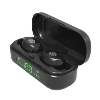 

TWS Wireless Bluetooth Earphones Touch IPX5 Waterproof Headphones With 300mAh Charging Box LED Digital Display Headset