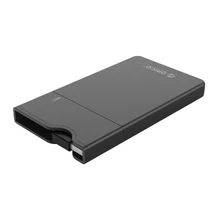 Чехол ORICO 2,5 дюйма для жесткого диска SATA-USB 3,0, корпус для жесткого диска со встроенным кабелем для передачи данных, поддержка 4 ТБ, внешний чехол для жесткого диска SSD