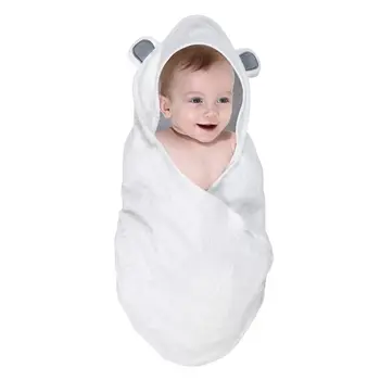 

Premium Toddler Towel with Hood Baby Hooded Ultra Soft Bamboo Fiber Bath Blanket D08C